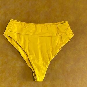 Yellow Women's Swim Bottom